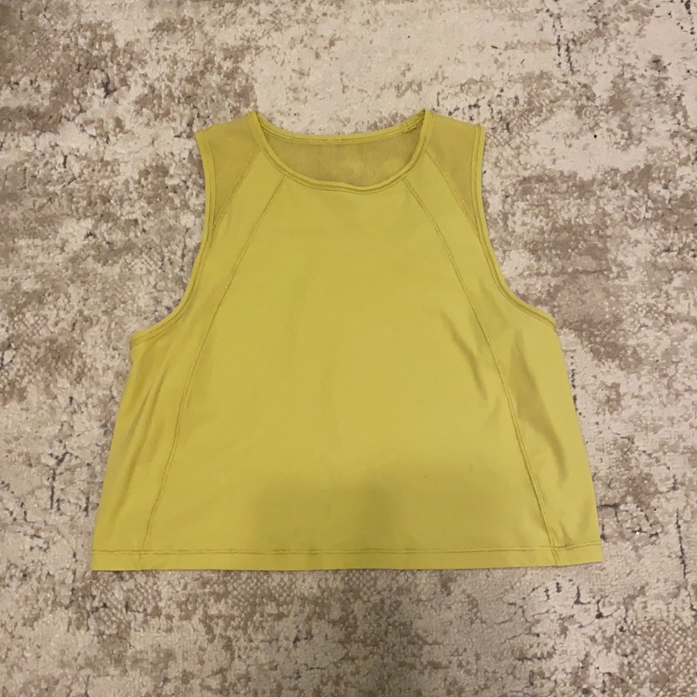 Lululemon Sculpt Cropped Tank Top Soleil Size 4